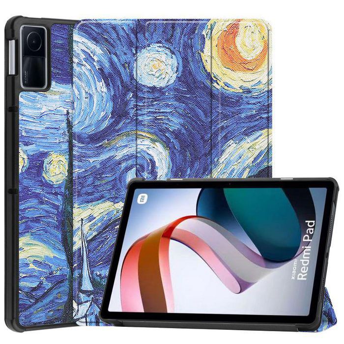 CoreParts Cover for Xiaomi Redmi Pad 10.61 2022. Tri-fold Caster Hard Shell Cover with Auto Wake Function - Starry Sky Style - W128169310