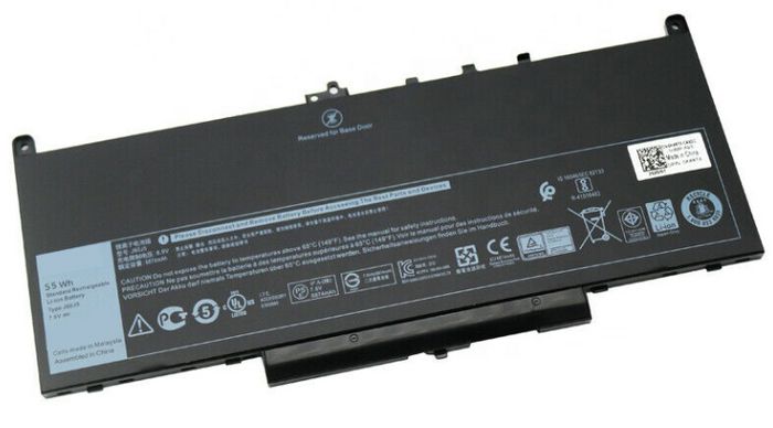 Dell Battery, 55WHR 4 Cell Lithium Ion MC34Y, Battery Latitude E7270, E7470 - W127211917