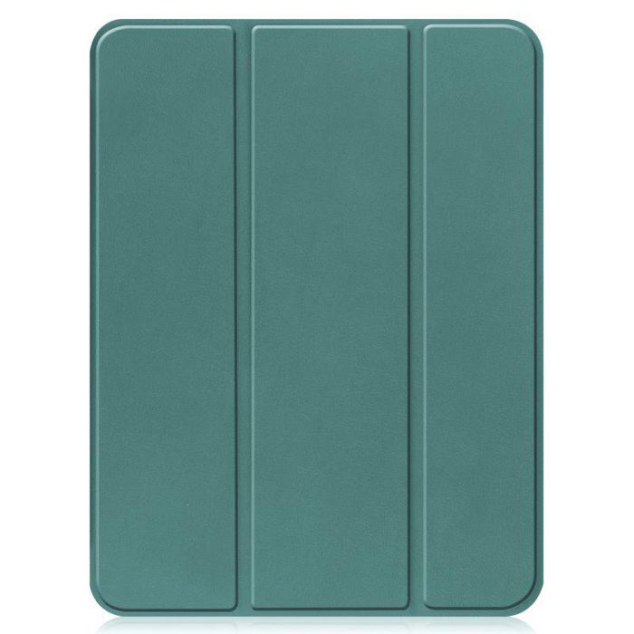 CoreParts For Apple iPad 10th Gen 10.9-inch (2022) Tri-fold Caster TPU Cover Built-in S Pen Holder with Auto Wake Function - Dark Green - W128178611