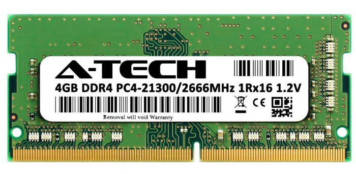 HP GNRC-SODIMM 4GB 2666MHz 1.2v DDR4 - W124860092