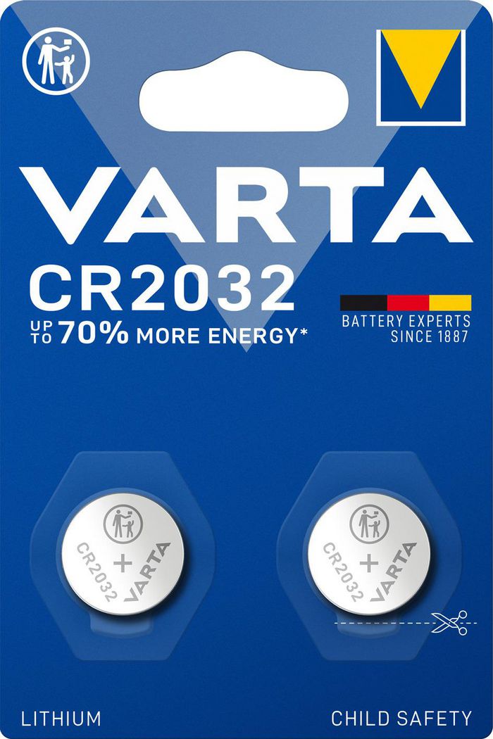 Varta 2x Lithium CR2032 3V Button Cell Batteries - W126078745