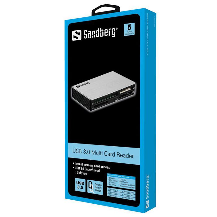 Sandberg USB 3.0 Multi Card Reader - W125100218