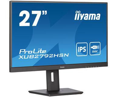 iiyama 27" ETE IPS,1920x1080,USB-C Dock, 15cm Height Adj. Stand, Pivot, 4ms, 250cd/m²,Speakers,USB-C,HDMI,DP - W128181476