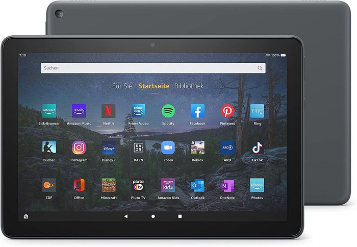 Amazon Fire HD 10 Plus tablet | 25,6 cm (10.1 inch), 1080p Full HD, 64 GB, Slate - with Ads - W128110382