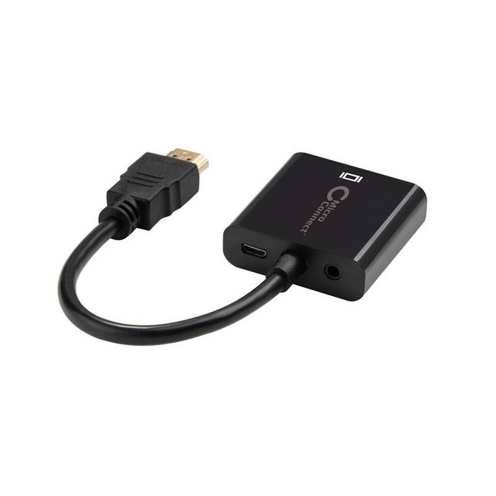 MicroConnect HDMI to VGA Converter, Supporting Audio - W124756280