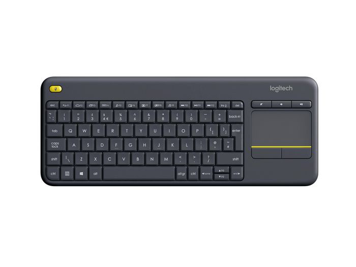 Logitech K400 Plus Keyboard, Italian Wireless Touch, Black - W128199912