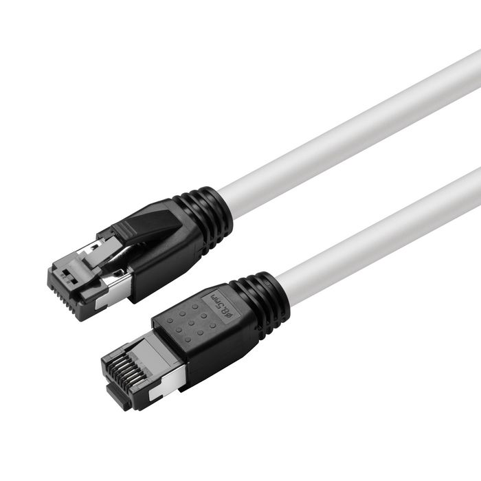 MicroConnect CAT8.1 S/FTP 10m White LSZH Shielded Network Cable, AWG 24 - W126443444