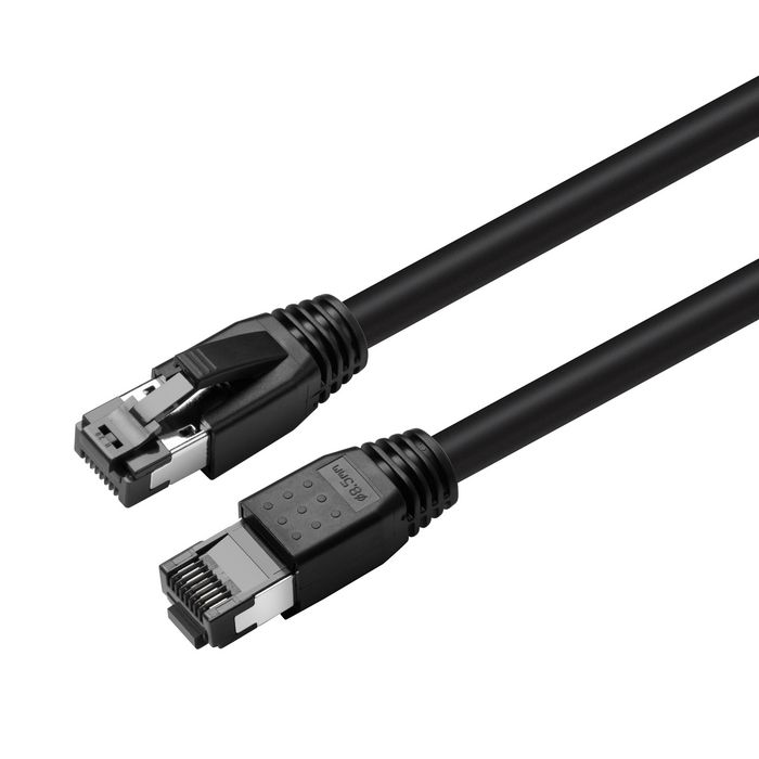 MicroConnect CAT8.1 S/FTP 0,50m Black LSZH Shielded Network Cable, AWG 24 - W126443446