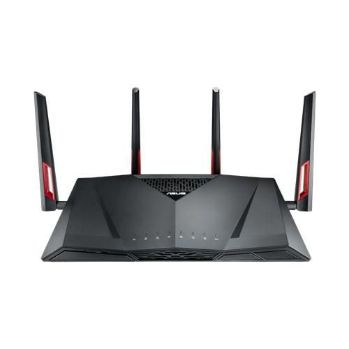 Asus Wireless Router Gigabit Ethernet Dual-Band (2.4 Ghz / 5 Ghz) 4G Black, Red - W128268728