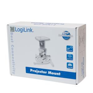 LogiLink Bracket - Projector Ceiling Mount - white - W128214042