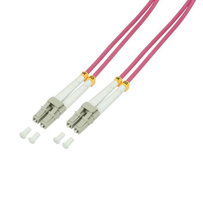 LogiLink 1m, LC - LC fibre optic cable OM4 Violet - W128215673