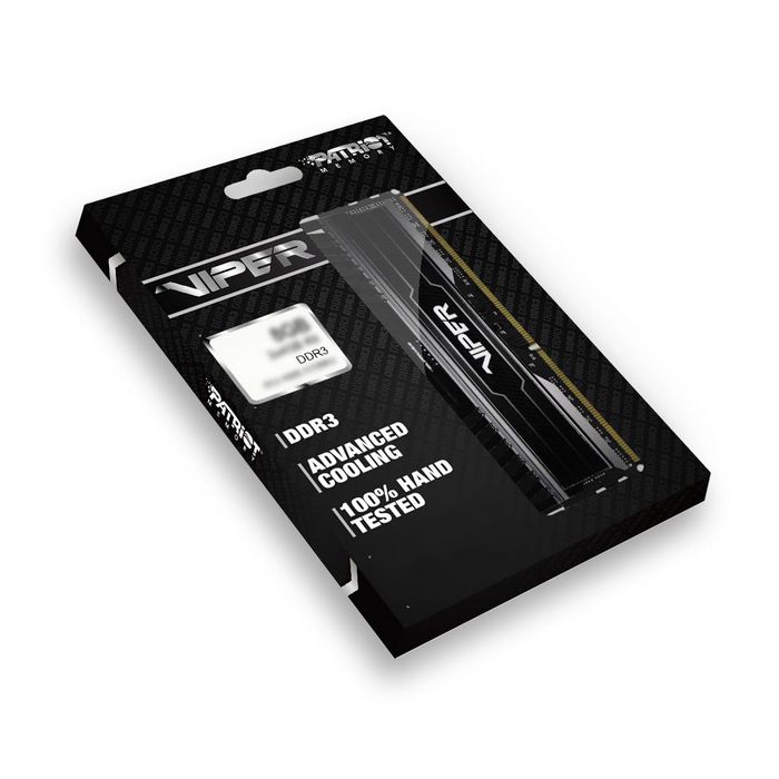 Patriot Memory 8GB (KIT) DDR3 1600MHz (4GBx2) Viper3 BLK - W128216921