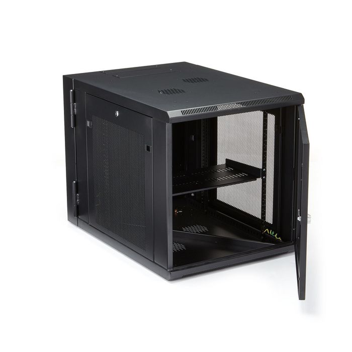 RK1232WALHM, StarTech.com 4-Post 12U Wall Mount Network Cabinet w/ 1U ...