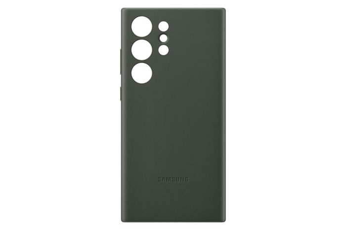 Samsung Galaxy S23 Ultra Green Leather Cover - W127254561