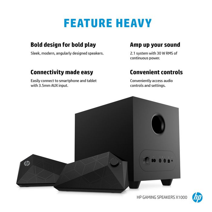 HP Gaming Speakers X1000 - W125891959
