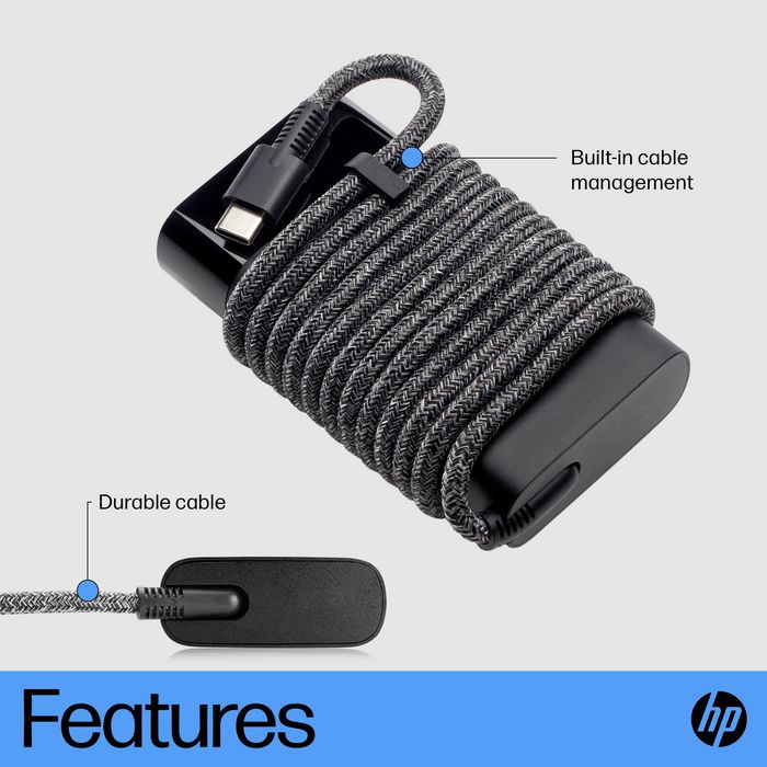HP Chargeur pour ordinateur portable USB-C 65 W - W128435004