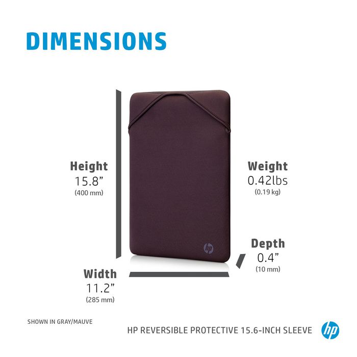 HP Reversible Protective 15.6-inch Geo Laptop Sleeve - W126262630