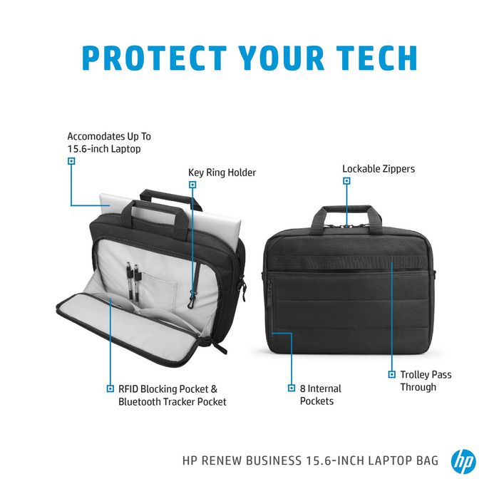 HP Sacoche pour ordinateur portable HP Renew Business 15,6 pouces - W126474771
