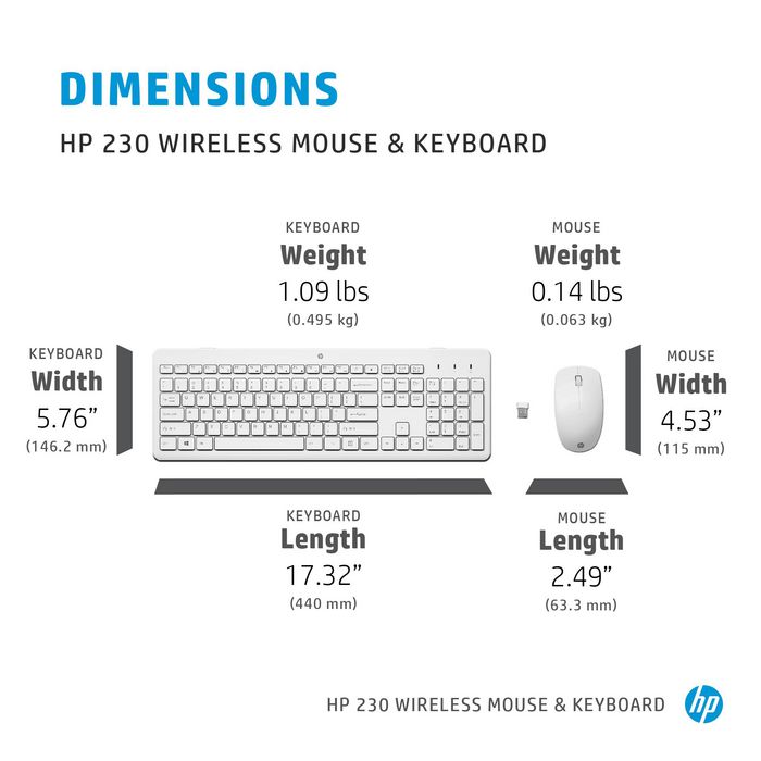 HP 230 Wireless Mouse and Keyb - W126435883