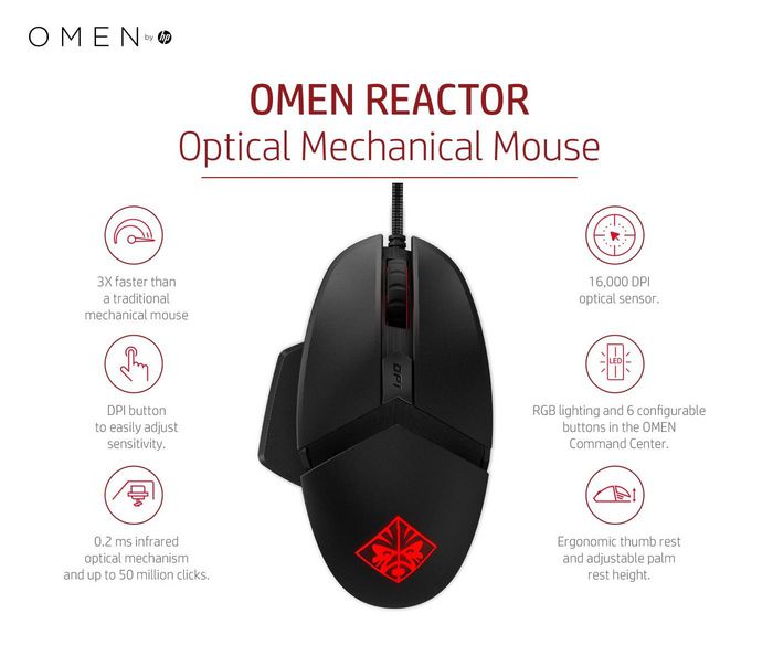 HP OMEN by HP Reactor Mouse - W125093524