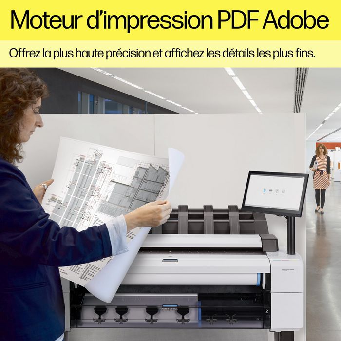 HP DesignJet T2600dr 36-in PostScript Multifunction Printer, Inkjet, A0 (841 x 1189 mm), 2400 x 1200dpi, A0, 128000MB, USB - W125287319