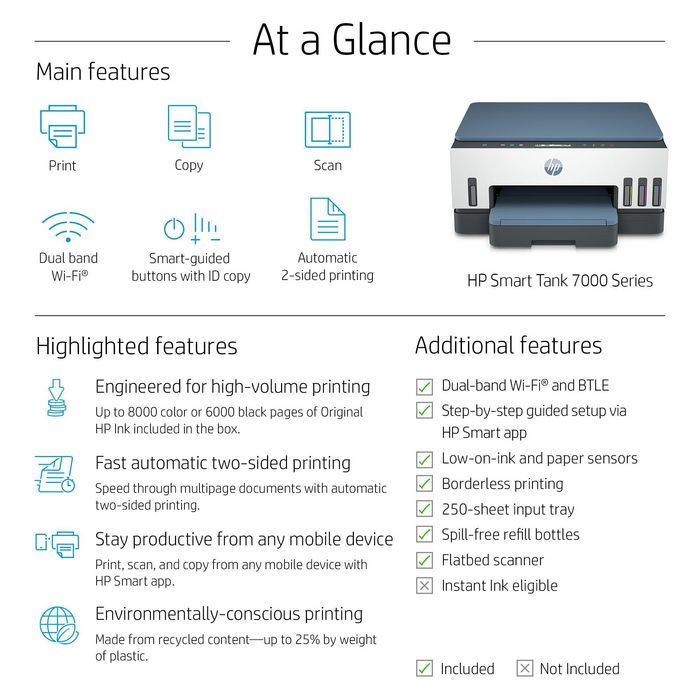 HP Smart Tank 7005 Other models search by printer model HP Ink cartridges