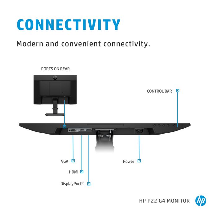 1A7E4AA#ABB, HP P22 G4 22 FHD Monitor | EET