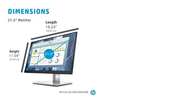 HP E22 G4 FHD Monitor - W125917106
