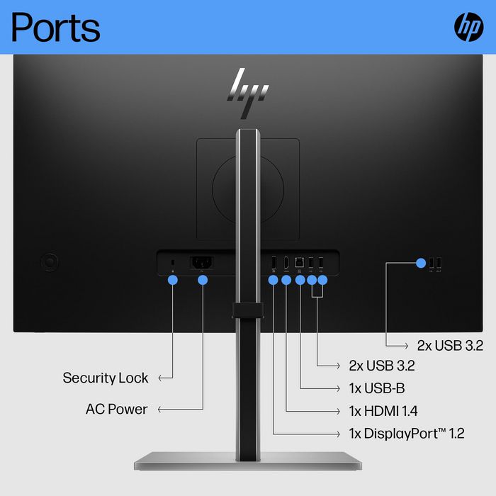 HP E27 G5 IPS FHD 1920x1080 DP/HDMI 250cd - Flat Screen - IPS - W128173078