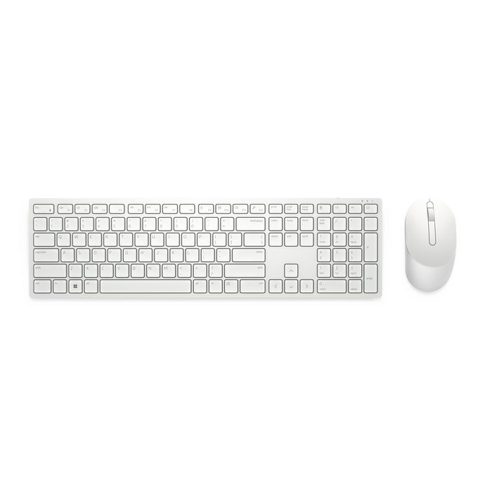 Dell Km5221W-Wh Keyboard Mouse Included Rf Wireless Qzerty Us International White - W128274022