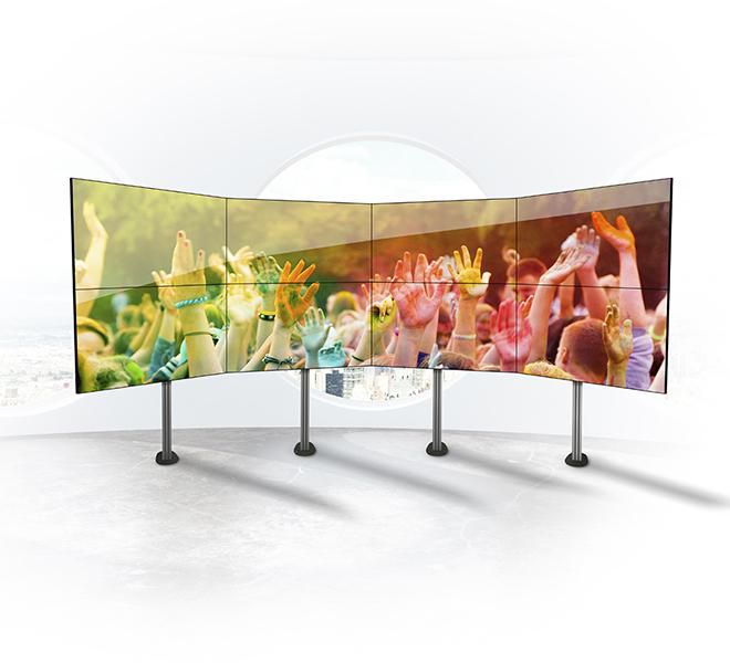 BT8375/BS, B-Tech SYSTEM X - Bolt Down Curved Videowall Stand - Custom ...