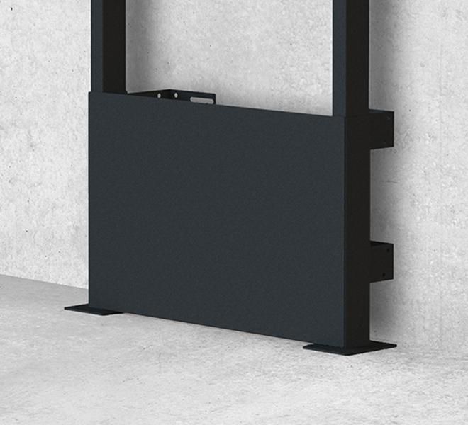 B-Tech Universal Flat Screen Floor to Wall Mount with Motorised Height Adjustment (VESA 1000 x 600) 100kg - W126325153