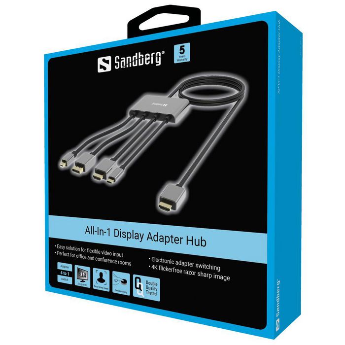 Sandberg All-In-1 Display Adapter Hub - W126414746