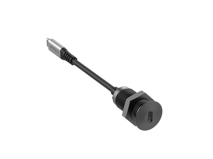 Vivolink USB-C Desk socket black with 0,3m cable - W127378037