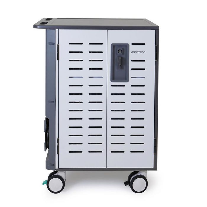 Ergotron Portable Device Management Cart/Cabinet Freestanding Silver - W128251856