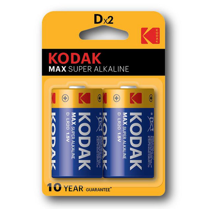 Kodak Max Super D Single-Use Battery Alkaline - W128252894
