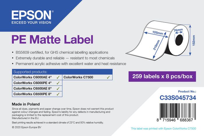 Epson Printer Label White - W128259842