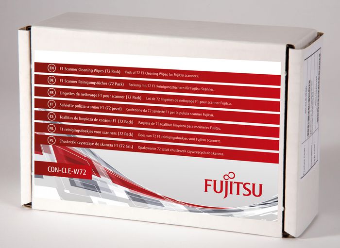 Fujitsu F1 Scanner Cleaning Wipes (72 Pack) - W128260050