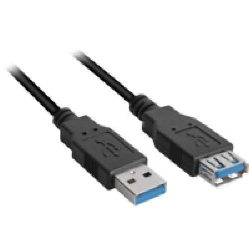 Sharkoon 3M, 2Xusb3.0-A Usb Cable Usb 3.2 Gen 1 (3.1 Gen 1) Usb A Black - W128256850