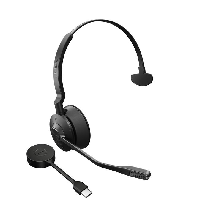Jabra Engage 55 Headset Wireless Head-Band Office/Call Center Black, Titanium - W128276237