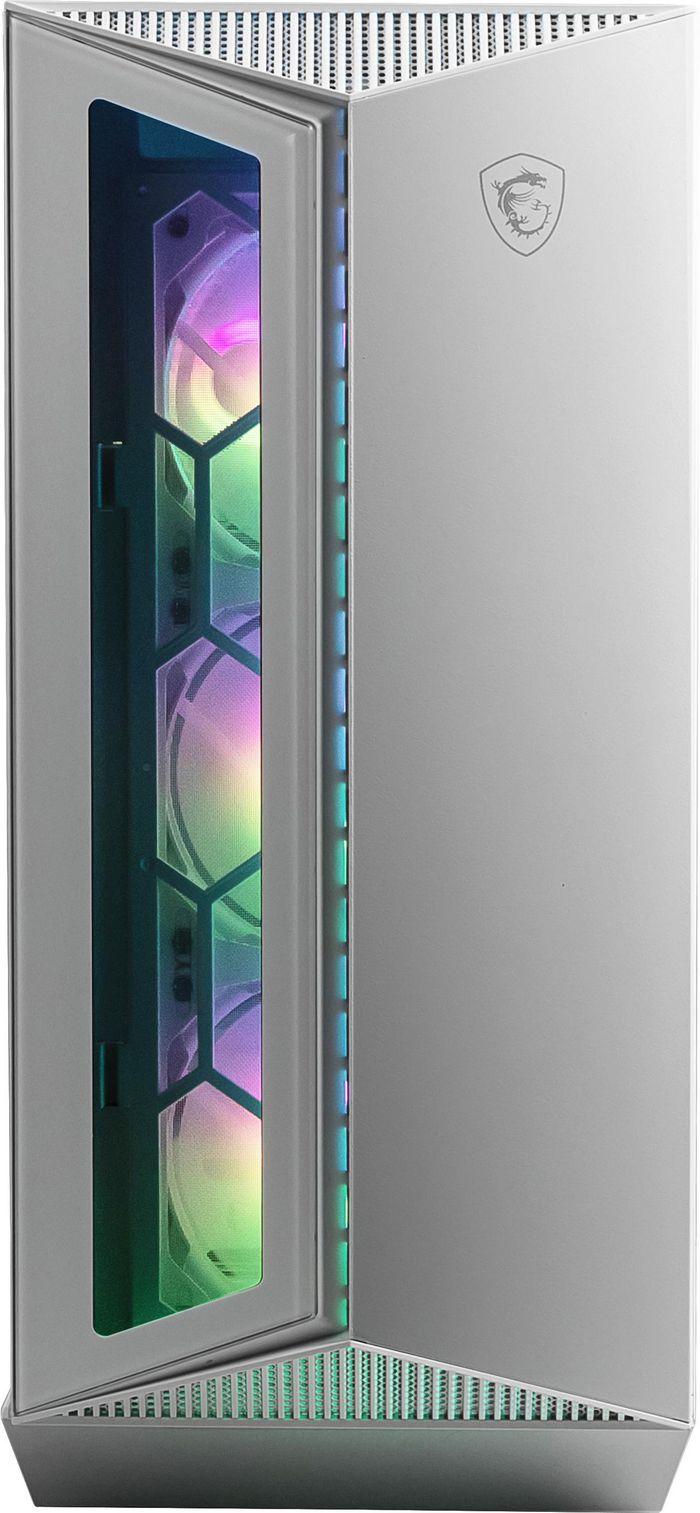 MSI Mid Tower Gaming Computer Case 'White, 4X 120Mm Argb Fan, 1 To 6 Argb Control Board, Usb Type-C, Tempered Glass, Center, Atx, Matx, Mini-Itx' - W128277231