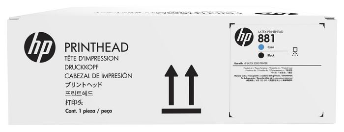 HP Cyan/Black Lateks Baskı Kafası Print Head Thermal Inkjet - W128278221