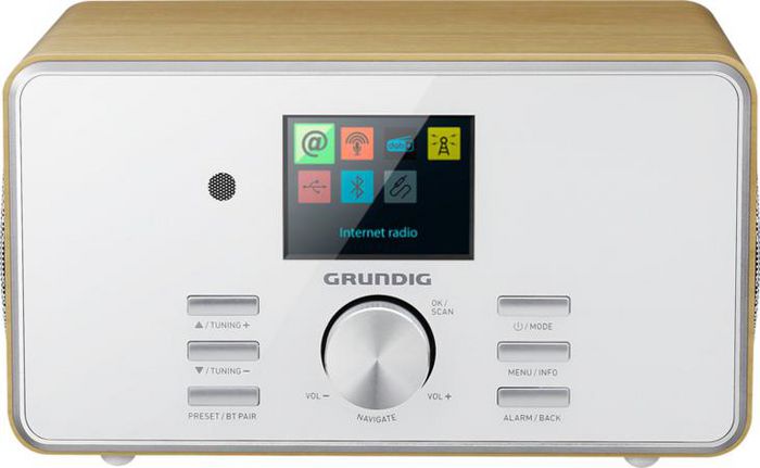 Grundig Dtr 5000 X Portable Analog & Digital Oak, White - W128257699