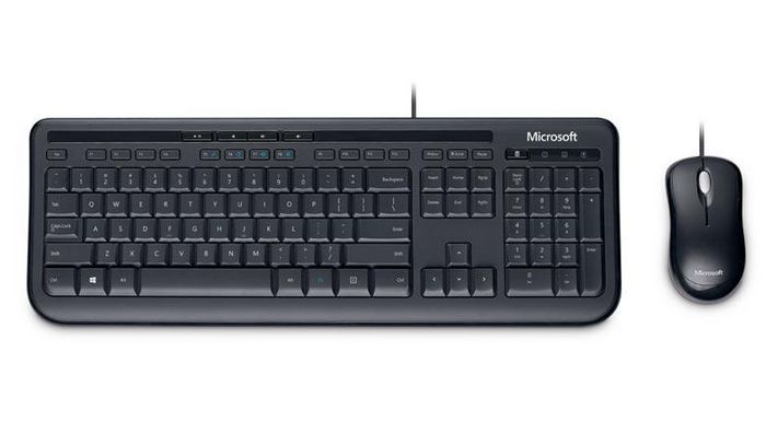 Microsoft 600 Keyboard Mouse Included Usb Qwertz German Black - W128257850