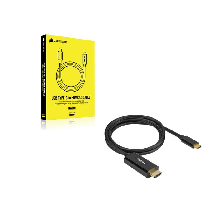 Corsair Video Cable Adapter 1 M Usb Type-C Hdmi Black - W128282267