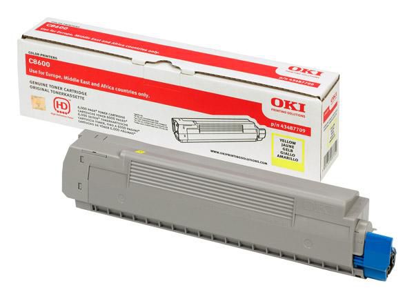 OKI Toner Cartridge 1 Pc(S) Original Yellow - W128258209