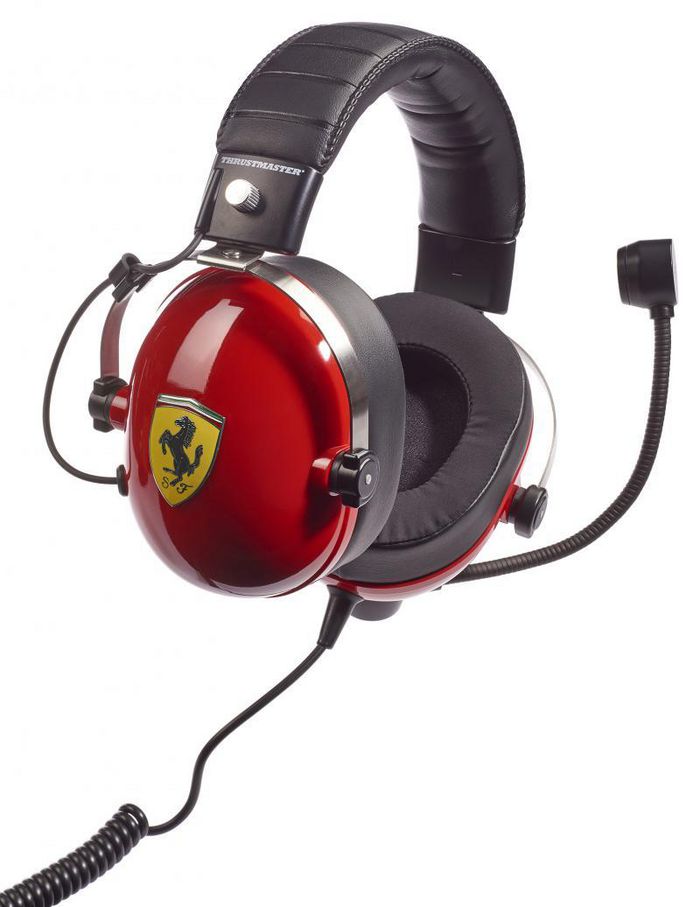 Thrustmaster New! T.Racing Scuderia Ferrari Edition Headset Wired Head-Band Gaming Black, Red - W128258405