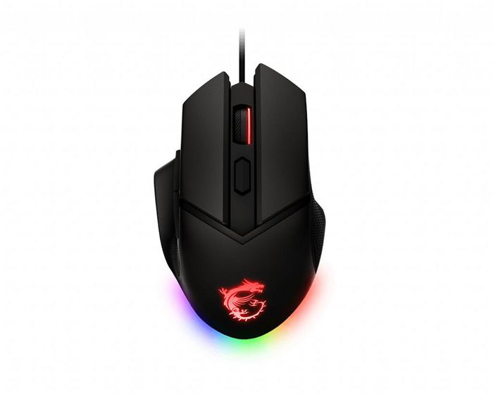 MSI Clutch Gm20 Elite Optical Gaming Mouse '6400 Dpi Optical Sensor, 6 Programmable Button, Dual-Zone Rgb, Ergonomic Design, Omron Switch With 20+ Million Clicks, Weight Adjustable, Red Led' - W128258950