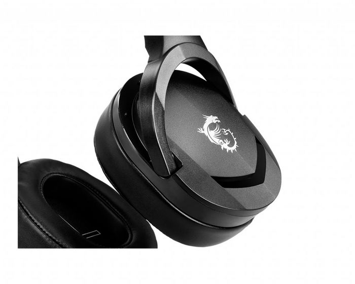 MSI Immerse Gh20 Gaming Headset '3.5Mm Inline With Audio Splitter Accessory, Black, 40Mm Drivers, Unidirectional Mic, Pc & Cross-Platform Compatibility' - W128258967