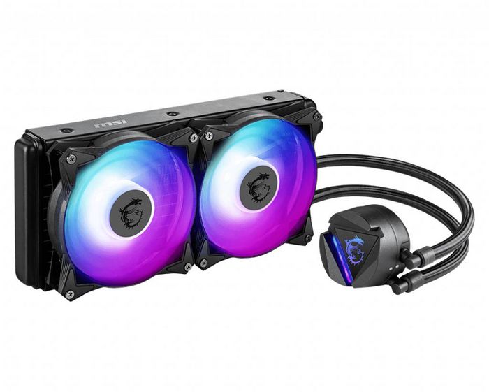 MSI Mag Coreliquid 280R Liquid Cpu Cooler '280Mm Radiator, 2X 140Mm Argb Pwm Fan, Argb Lighting, Center Supported, Compatible With Intel And Amd Platforms' - W128259047